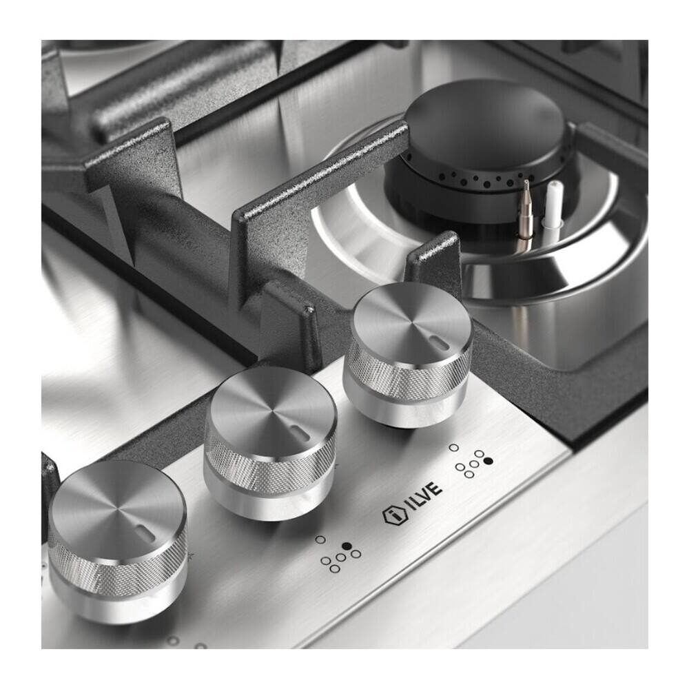 Alt View 6. ILVE - ILVE Professional Plus II 30 inch Built-In Gas Cooktop with 5 Burners (Liquid Propane, Stainless Steel) - Stainless Steel.