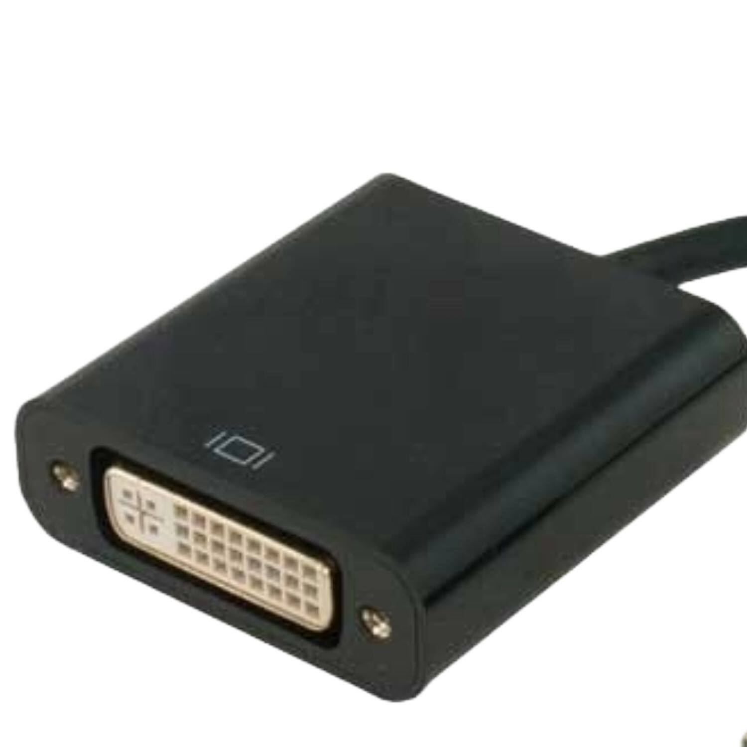 Left. Sanoxy - DisplayPort Male to DVI Female Adapter, 1080p@60Hz Video Converter, Gold-Plated, Plug & Play - Black.