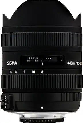 Front. Sigma - 8-16mm f/4.5-5.6 Wide-Angle Zoom Lens for Select Canon DSLR Cameras.