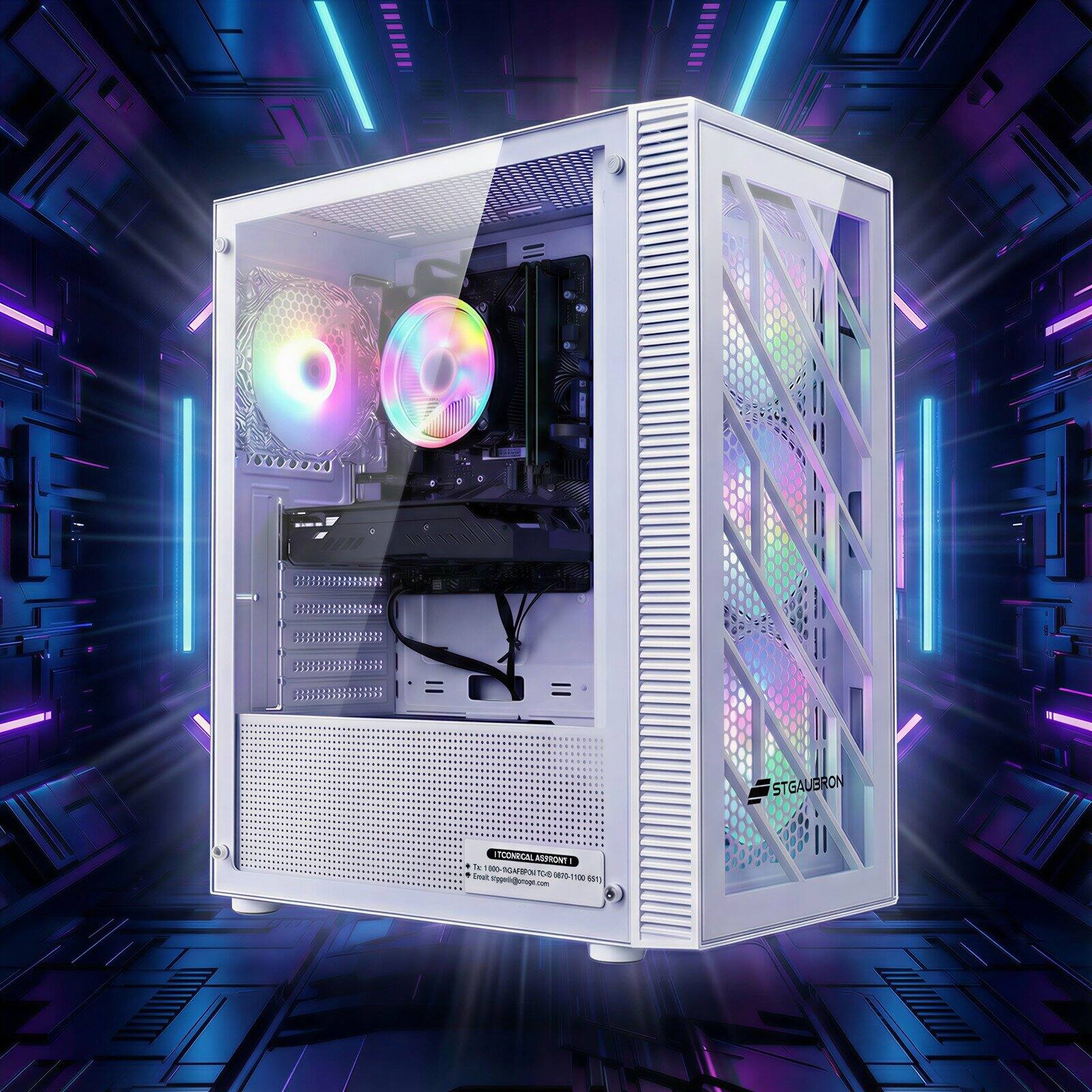 STGAubron Gaming PC Computer Desktop, GTX 1660 Super 6G, Intel