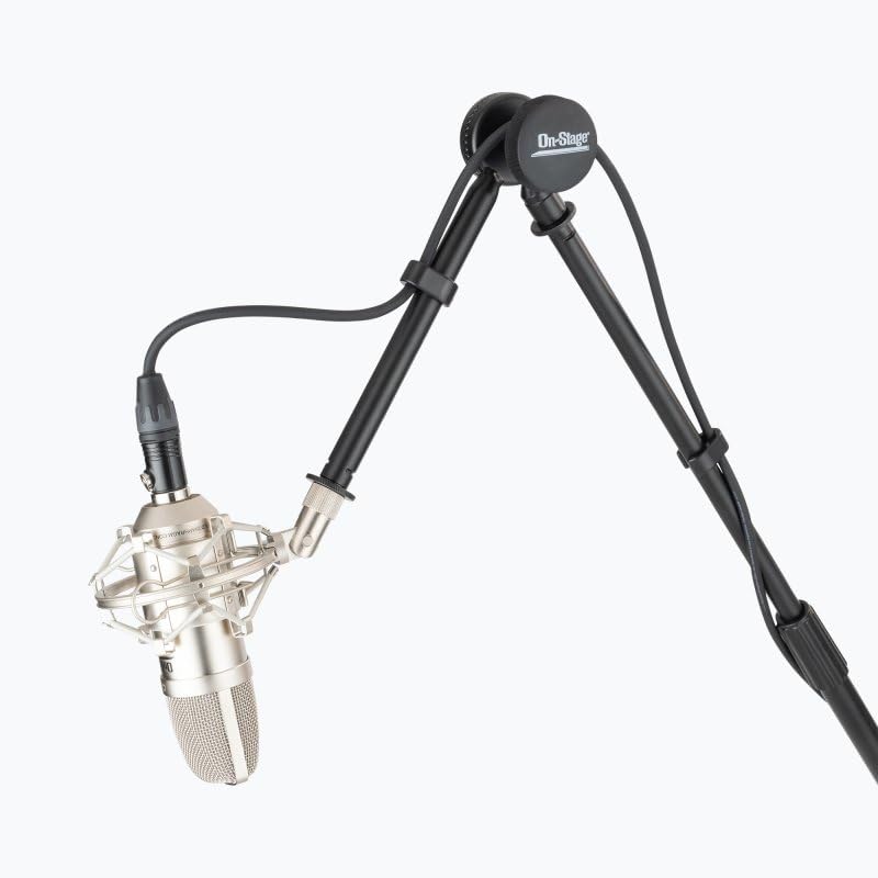 Alt View 7. On Stage Stands - On-Stage SB96+ Studio Microphone Boom with 7" Mini Boom Extension and Casters - Black.