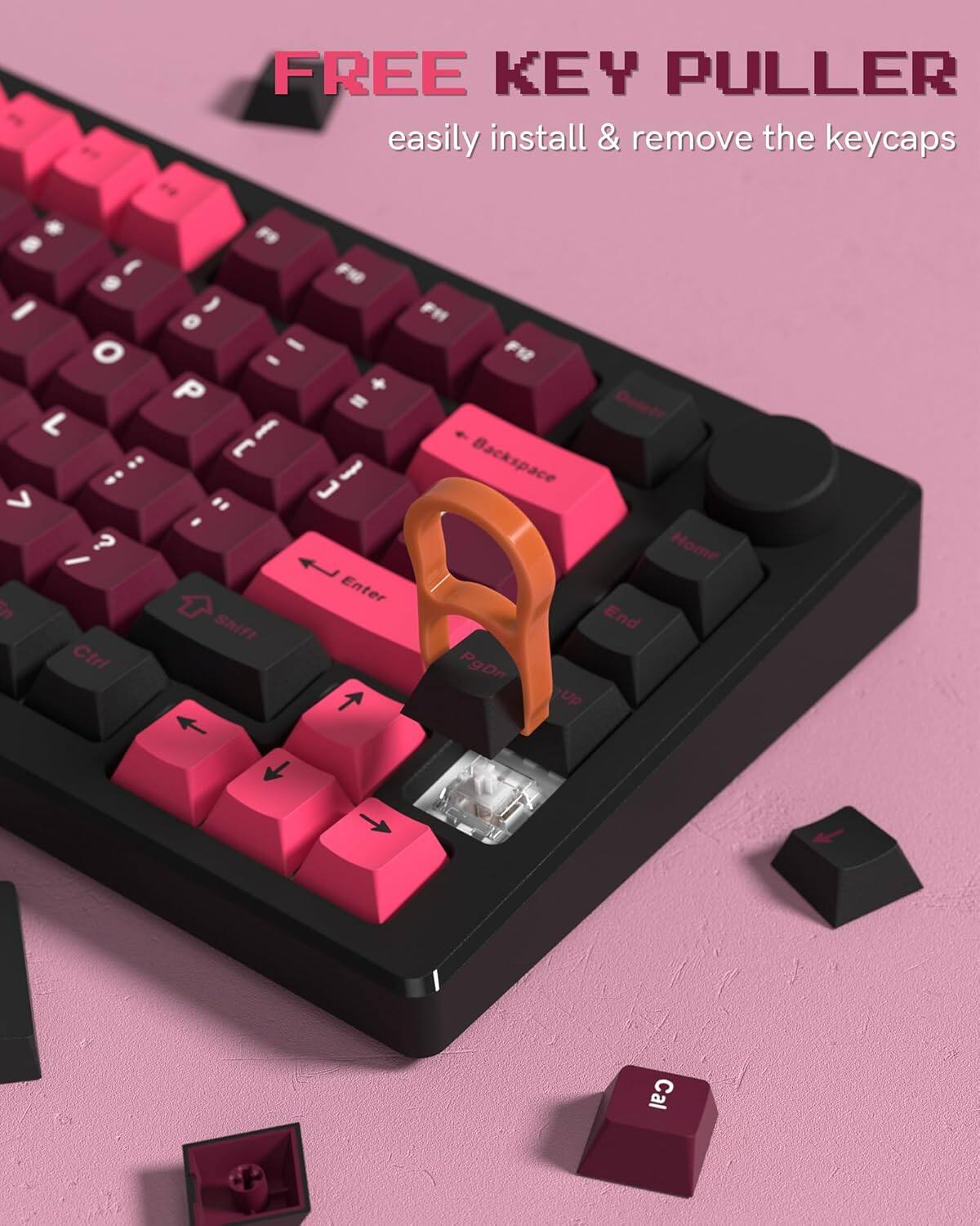 FREE KEY PULLER  
easily install & remove the keycaps