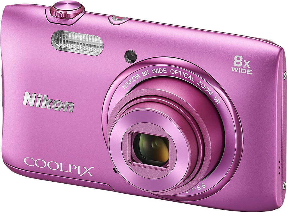 Best Buy: Nikon Coolpix S3600 20.0-Megapixel Digital Camera Pink 26455