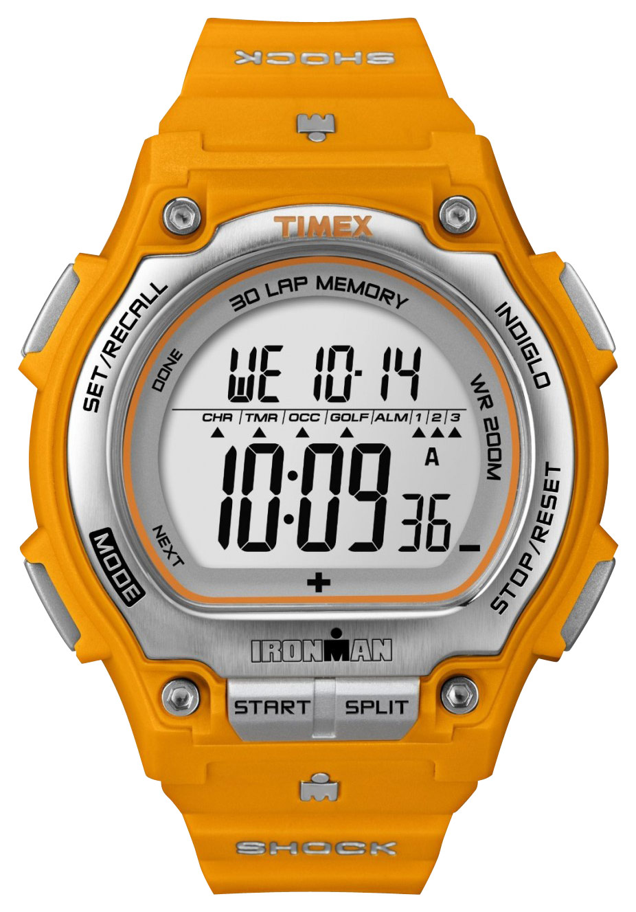Timex Ironman Traditional Shock Men's Sport Watch Orange T5K585 - Best Buy