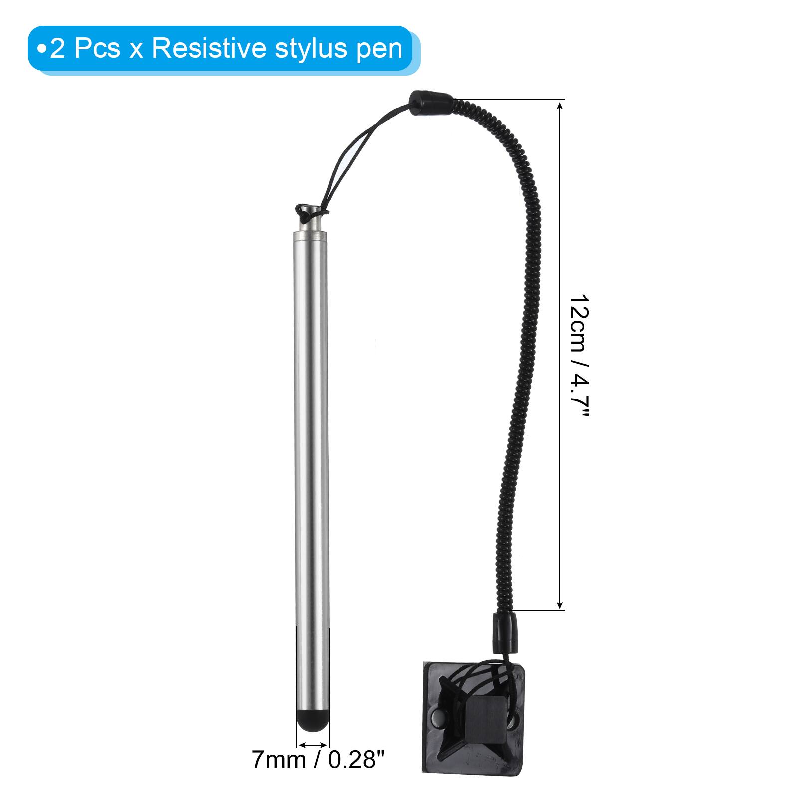2 Pcs x Resistive stylus pen  
12cm / 4.7"  
7mm / 0.28"