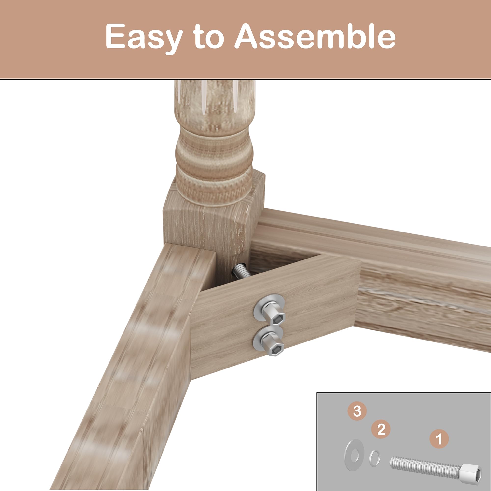 Easy to Assemble

3 2 1