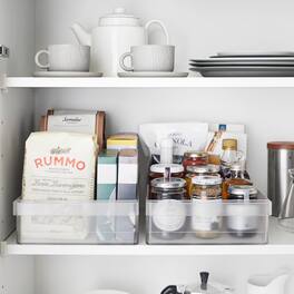 Yamazaki Home - Refrigerator Organizer Bin - Wide - Clear