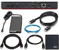 Front. Lenovo - ZoomSpeed Cable Bundle for Thunderbolt 4 Dock (40B00135US) - Black (Black).