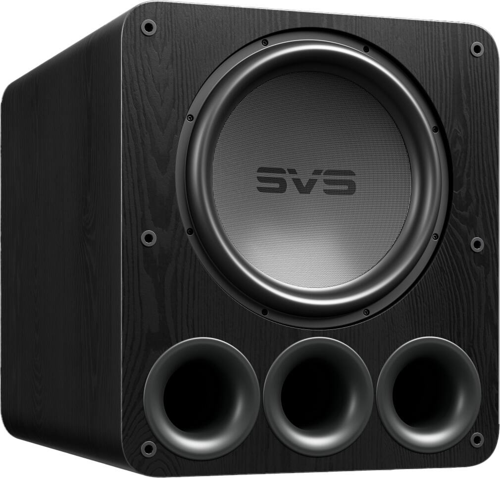 Angle. SVS - PB-5000 Ultra R|Evolution 15" 2000W Powered Subwoofer - Black Ash.