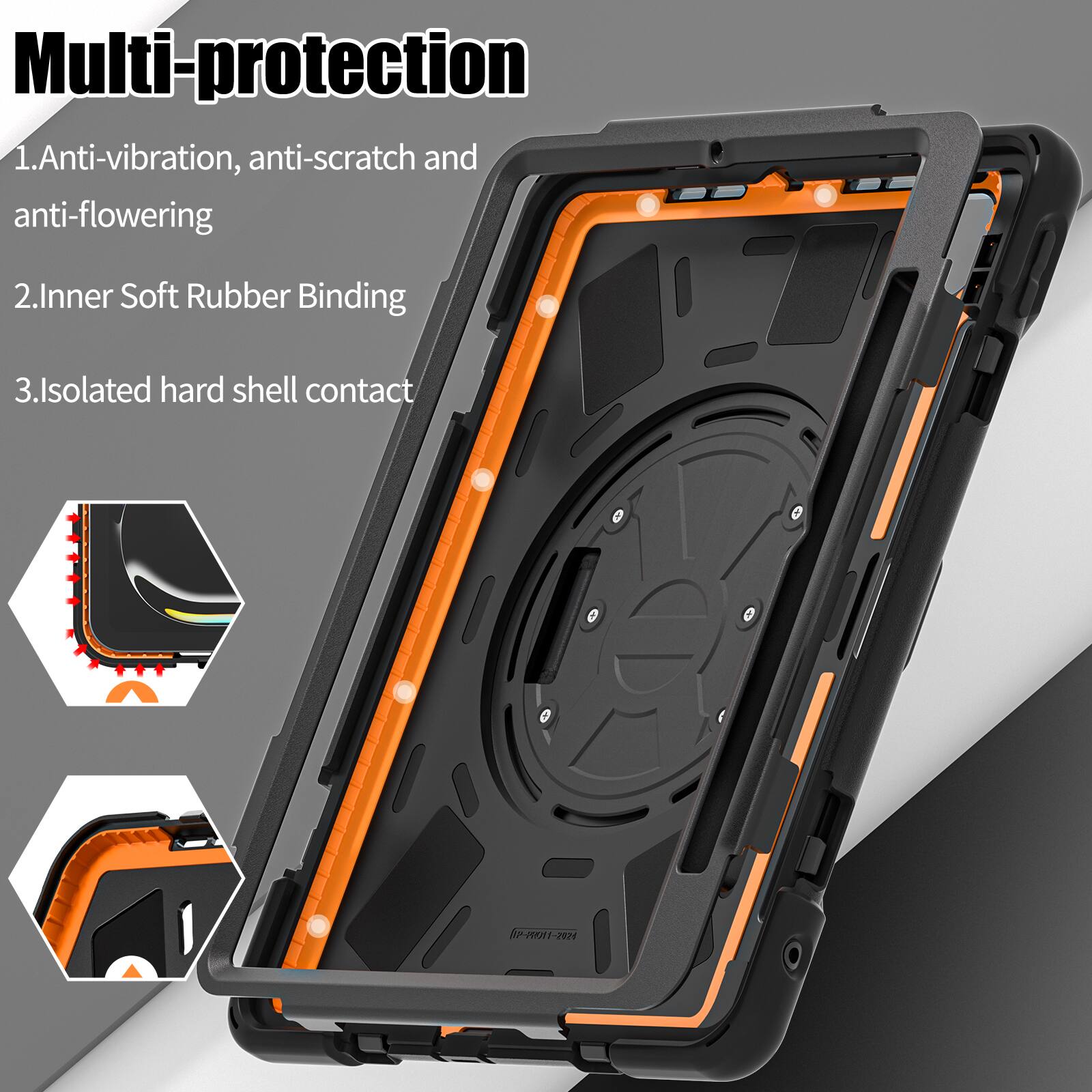 Multi-protection

1. Anti-vibration, anti-scratch and anti-flowering
2. Inner Soft Rubber Binding
3. Isolated hard shell contact