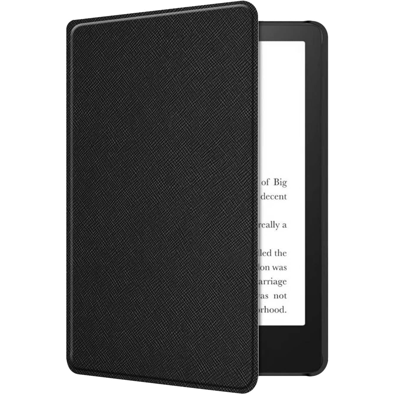 Left. SaharaCase - Venture Series Case for Amazon Kindle Paperwhite (11th Gen, 2021-2022) & Signature Edition (2022) - Black.