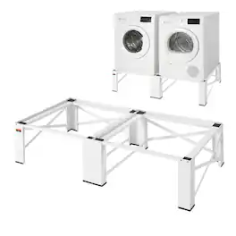 VEVOR - Laundry Pedestal, 12 in Height, Washer and Dryer Pedestals with 700 lbs Weight Load Capacity, Non-Slip Feet - White