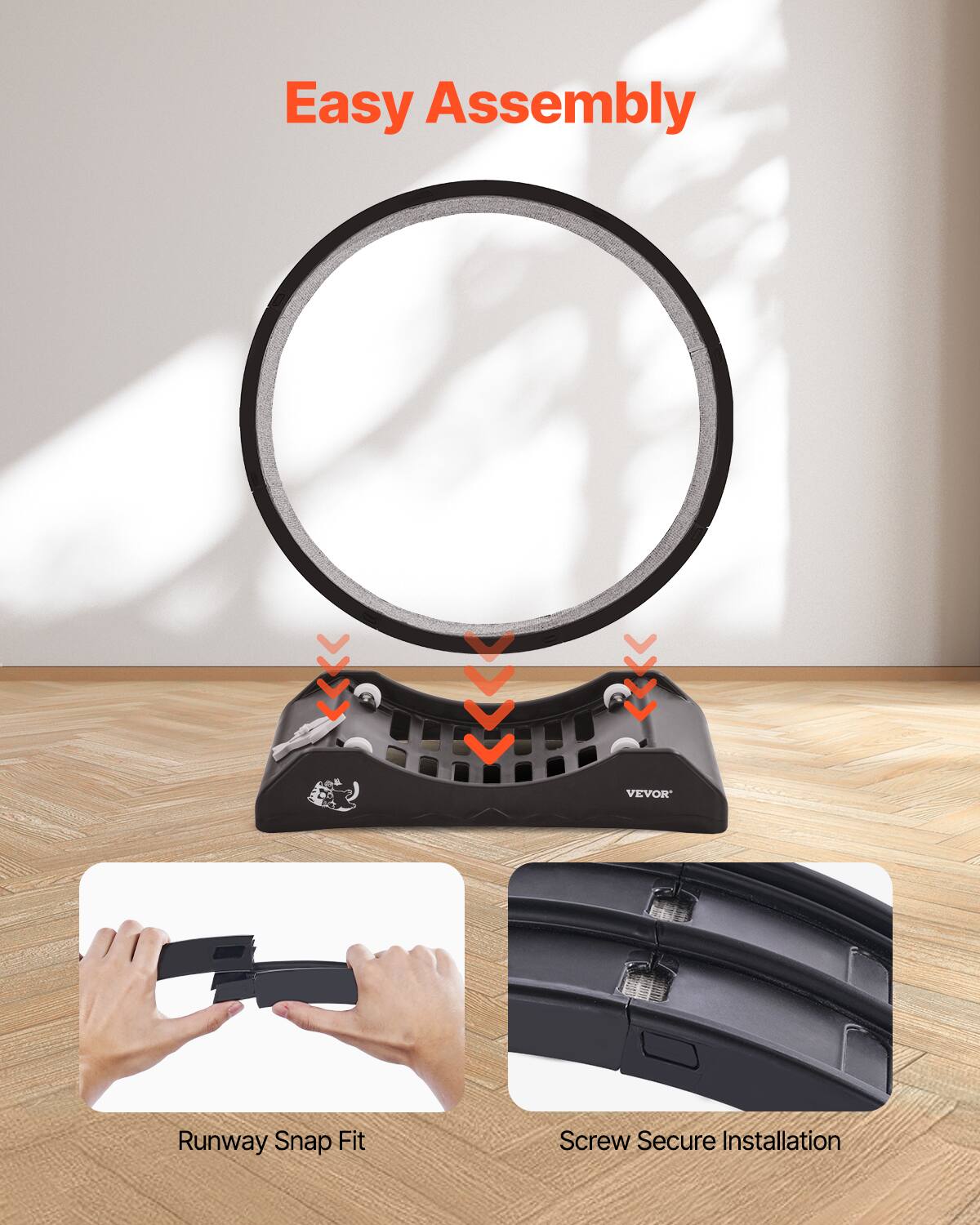 Easy Assembly

Runway Snap Fit

Screw Secure Installation