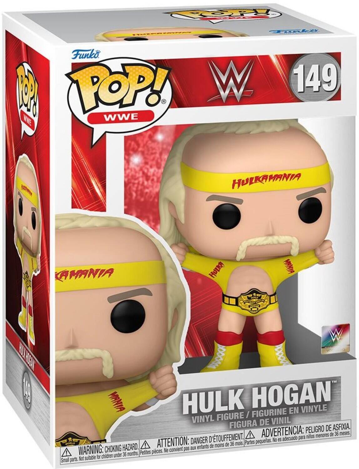 COOP Taki Funko 1 POP! WWE Hulkamania 149 Hulk Hogan Vinyl Figure / Figurine en Vinyle / Figura de Vinil

Advertencia: Peligro de asfixia. No es adecuado para niños menores de 36 meses. Attention: Danger d'étouffement. Ne convient pas aux enfants de moins de 36 mois. Warning: Choking hazard. Not suitable for children under 36 months. Small parts.