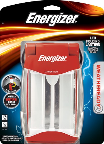 Best Buy: Weatheready Folding FL452WRH Lantern LED Red/Black Energizer