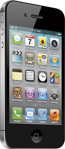  Apple® - iPhone® 4S with 16GB Memory Mobile Phone - Black (AT&amp;T)