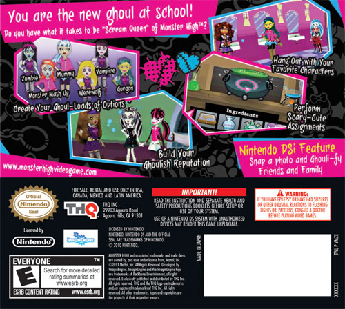 Best Buy: Monster High Ghoul Spirit Standard Edition Nintendo DS 36517