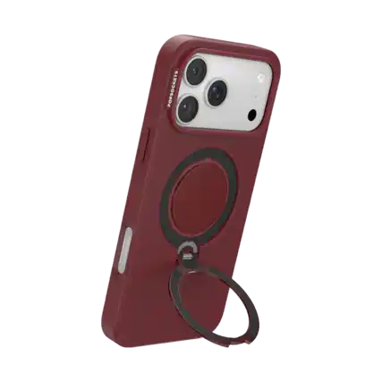 Front. PopSockets - Low Pro Case iPhone 18 Pro Max/17 Pro Max - Burgundy.