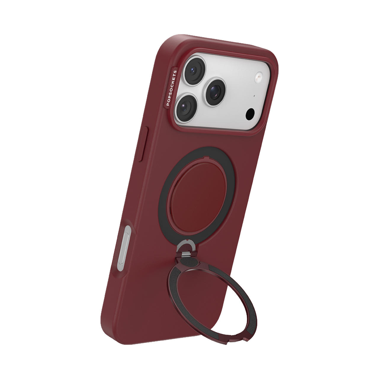 Front. PopSockets - Low Pro Case iPhone 18 Pro Max/17 Pro Max - Burgundy.