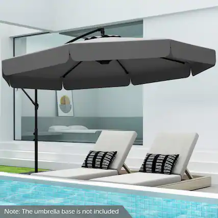 Note: The umbrella base is not included