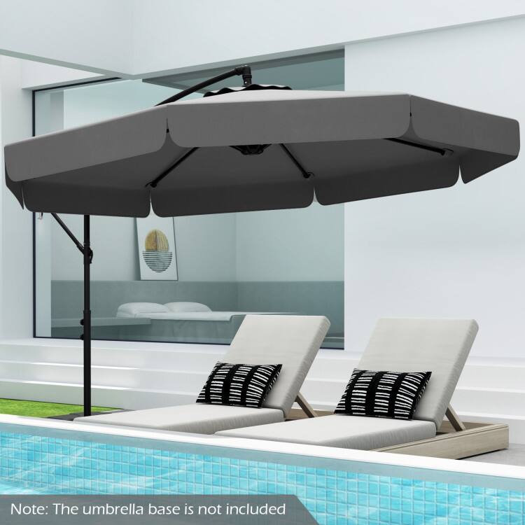 Note: The umbrella base is not included