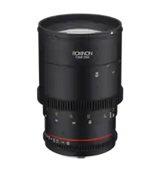 Rokinon - CINE DSX 135mm T2.2 Cinema Lens for Canon EF - Black - Front_Zoom