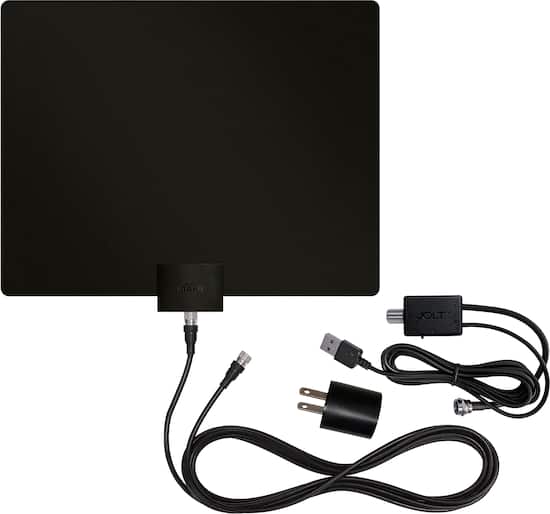 Mohu Leaf 50 Amplified Indoor HDTV Antenna with 60 Mile Range  Mohu Leaf 50 Amplified Indoor HDTV Antenna with 60 Mile Range