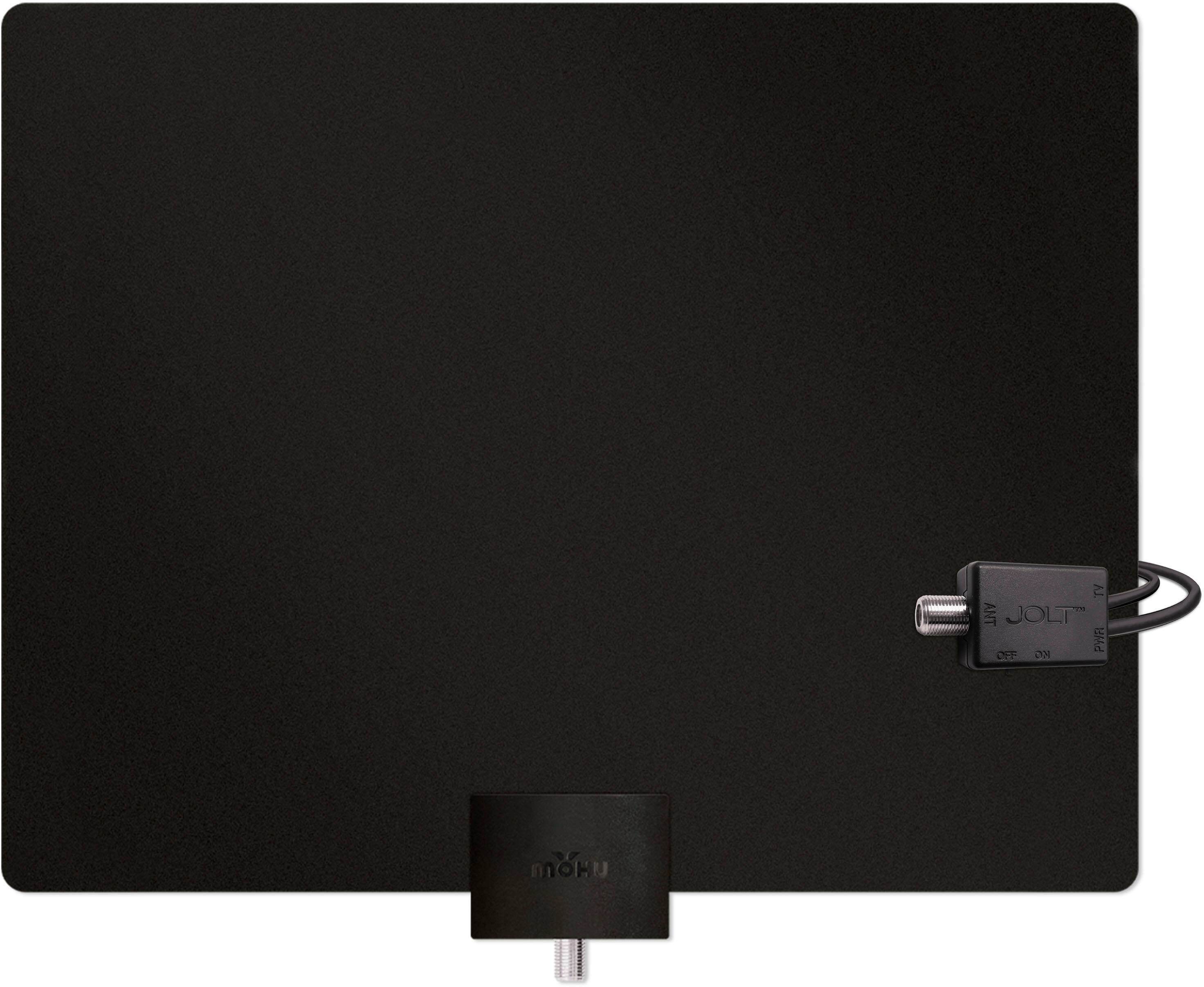 Alt View 13. Mohu - Leaf 50 Amplified Indoor HDTV Antenna with 60-Mile Range - Black/White.