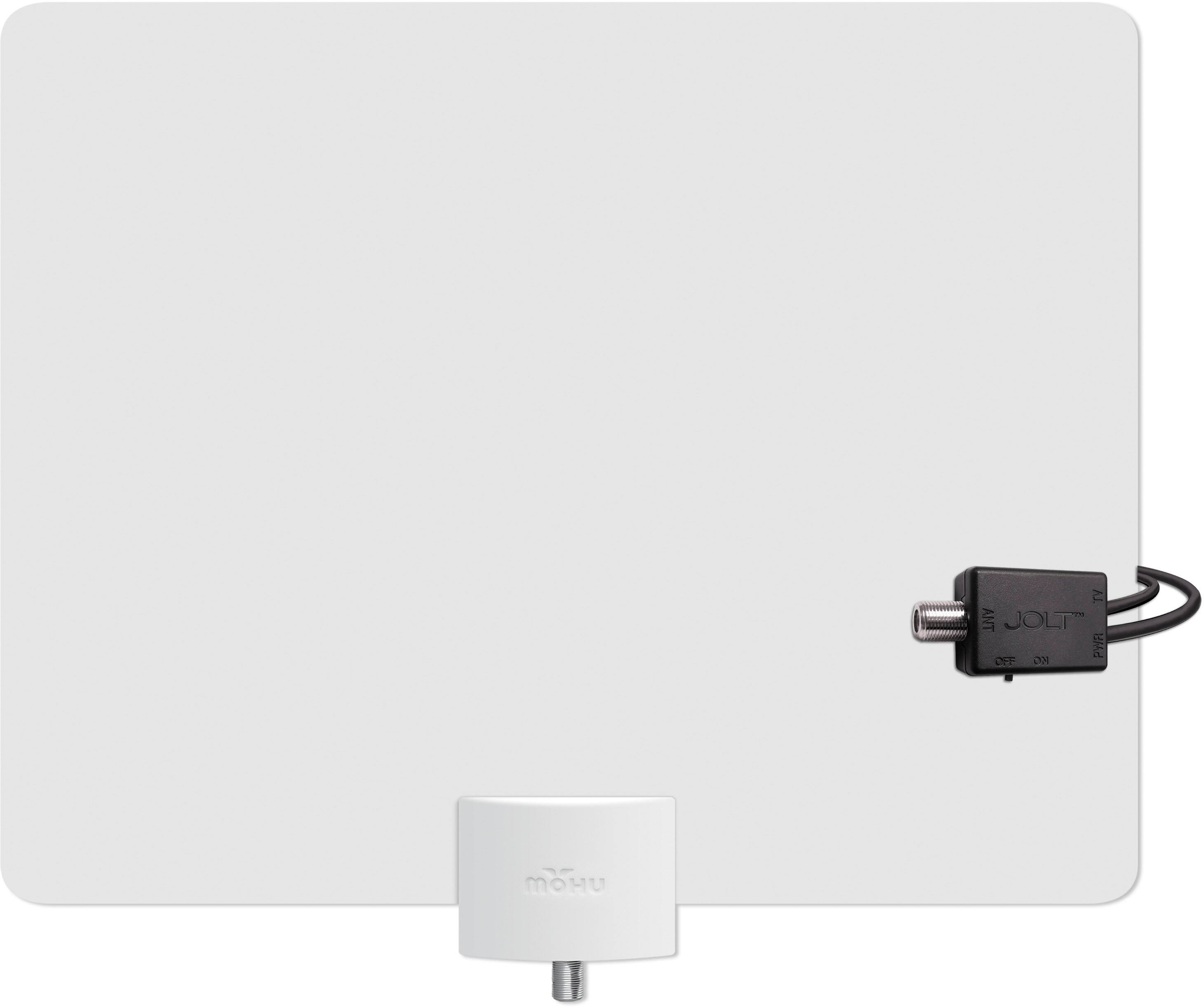 Alt View 14. Mohu - Leaf 50 Amplified Indoor HDTV Antenna with 60-Mile Range - Black/White.
