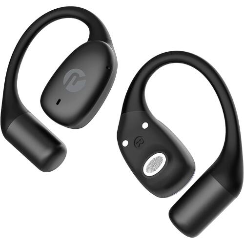 Front. Raycon - Raycon Essential Open Ear True Wireless Bluetooth 6.0 Earbuds, Ultra-Lightweight, IPX4, 36-Hour Battery (Black).
