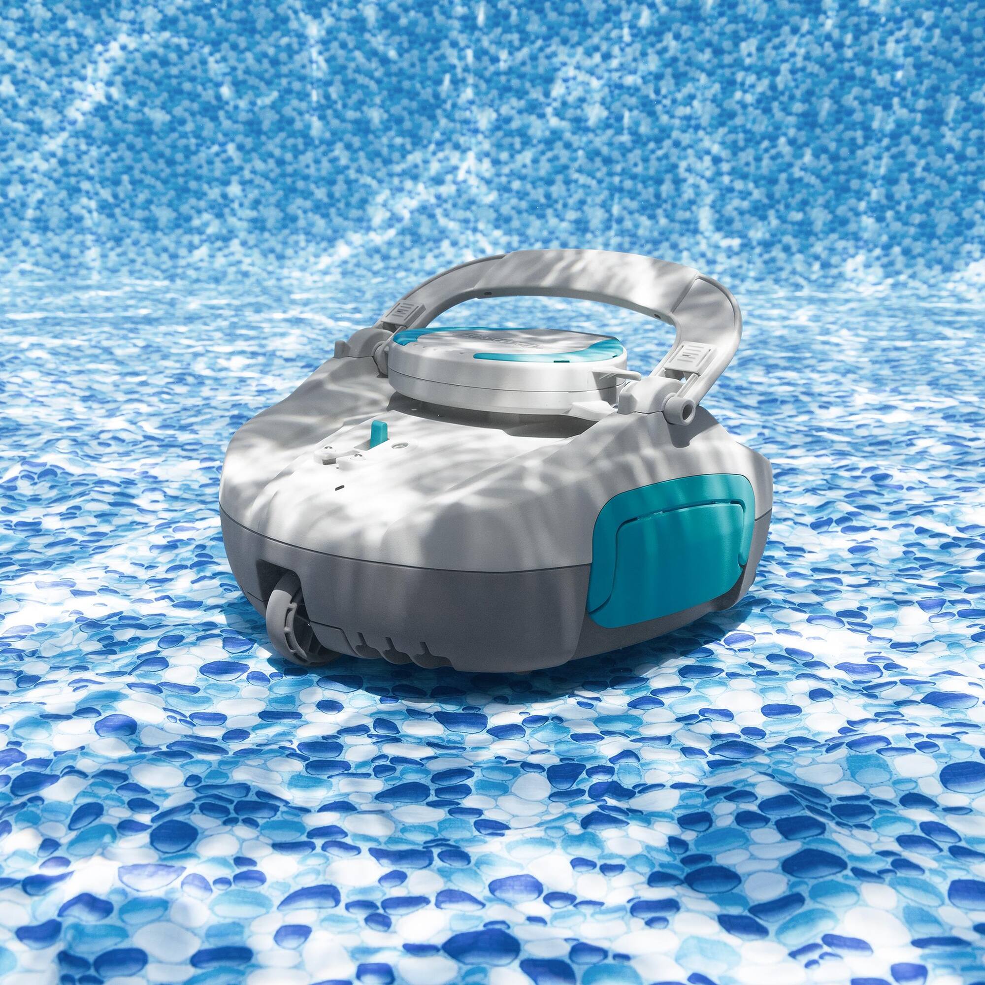 Alt View 1. Bestway - AquaTronix: G100 - Robotic Pool Vacuum - Gray.