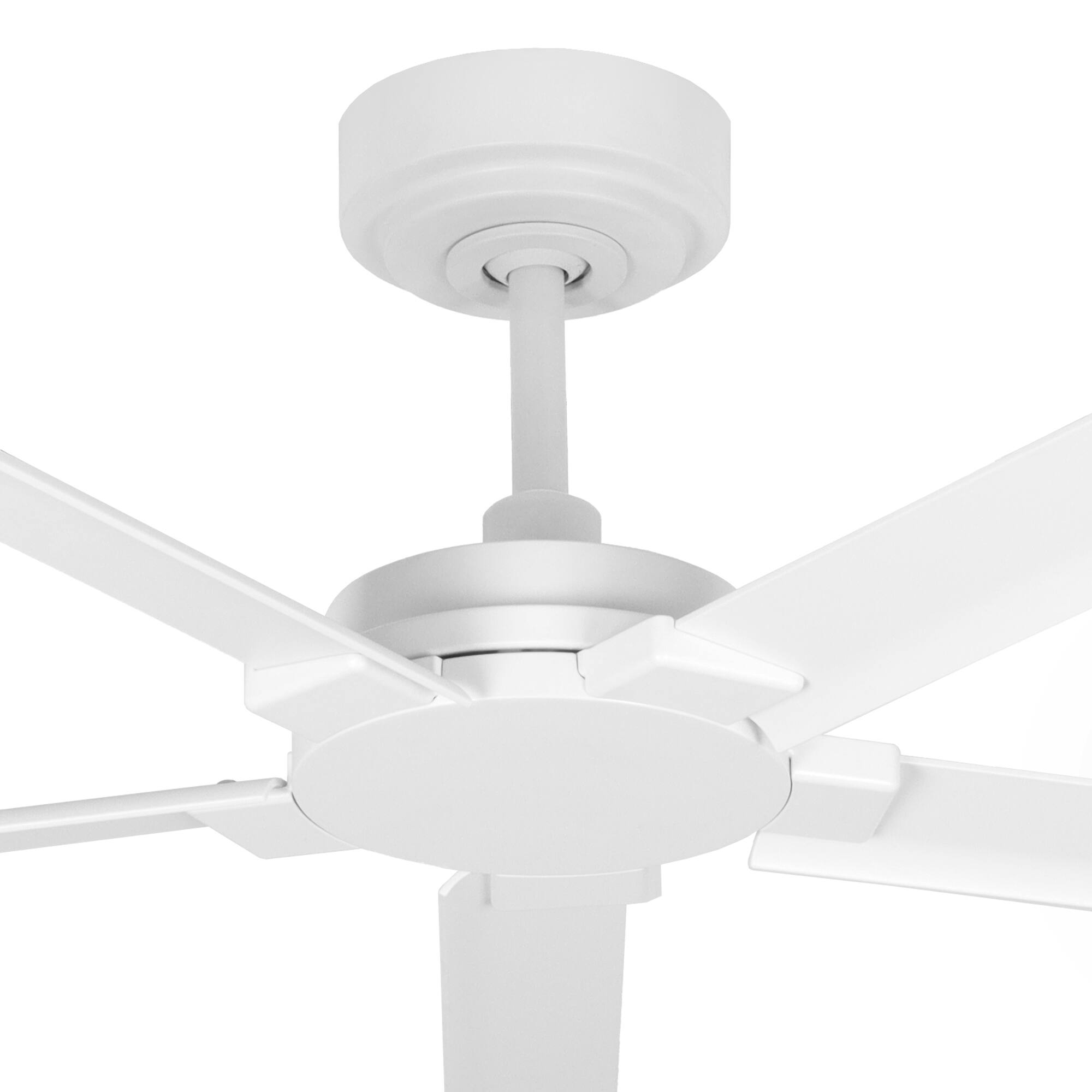 Alt View 9. Parrot Uncle - 72-Inch Wet-Rated Outdoor Aluminum Ceiling Fan with 6-Speed DC Motor and Remote - White.