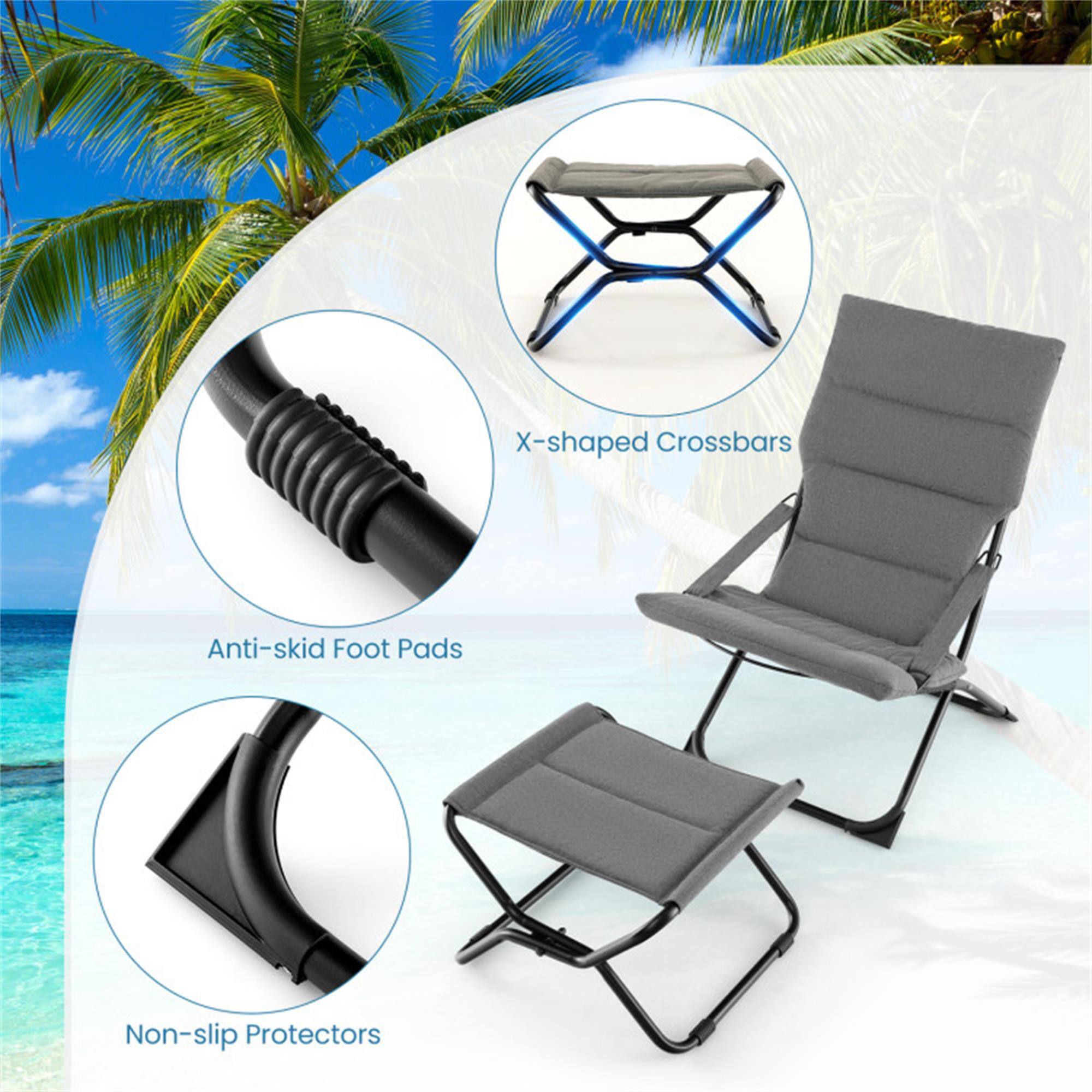X-shaped Crossbars  
Anti-skid Foot Pads  
Non-slip Protectors