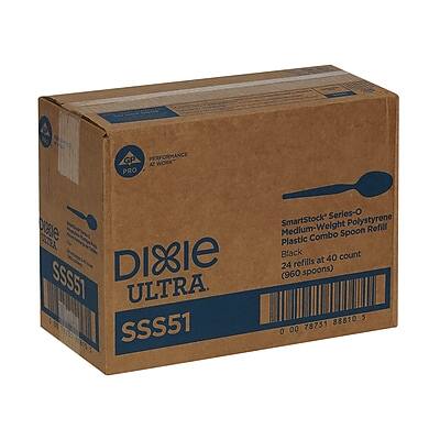 GP Performance A Work Pro SmartStock Series-O Medium-Weight Polystyrene Plastic Combo Spoon Refill, Black, 40 count (24 refills at 40 count = 960 spoons) at ULTRA. SSS51 DIBIE (960 24 refills spoons)