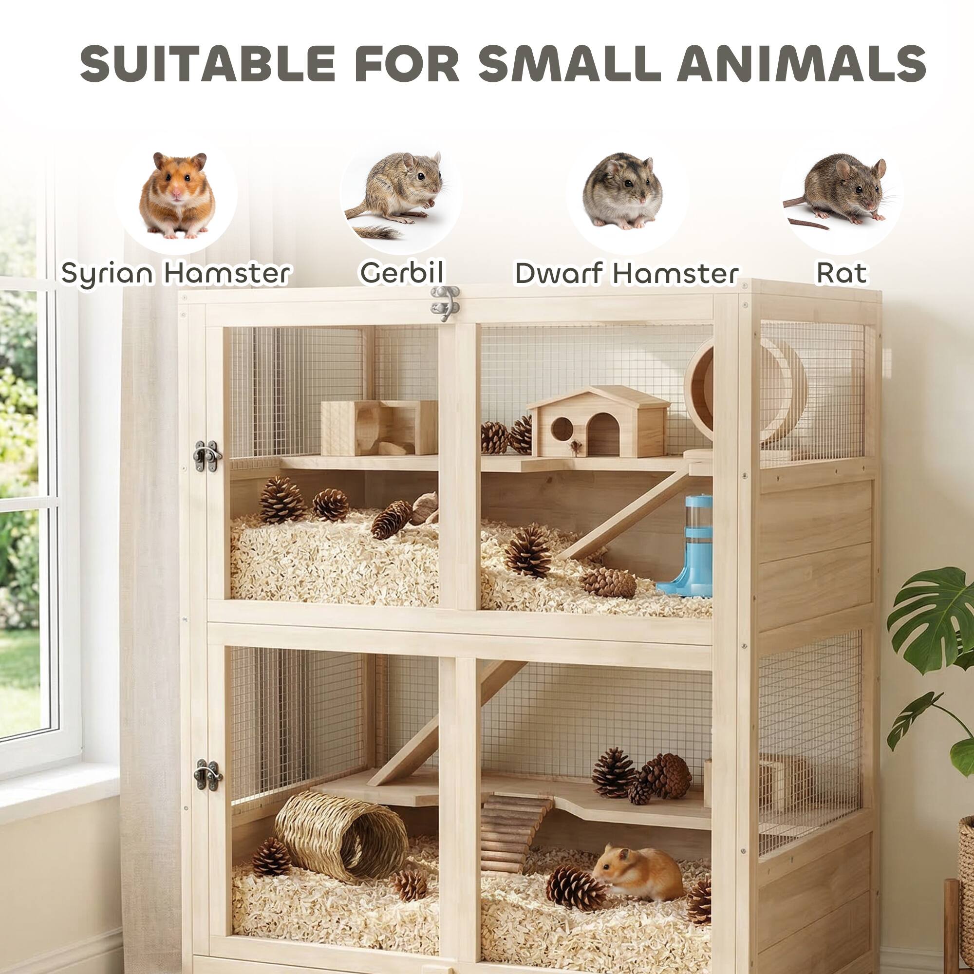 SUITABLE FOR SMALL ANIMALS  
Syrian Hamster  
Gerbil  
Dwarf Hamster  
Rat
