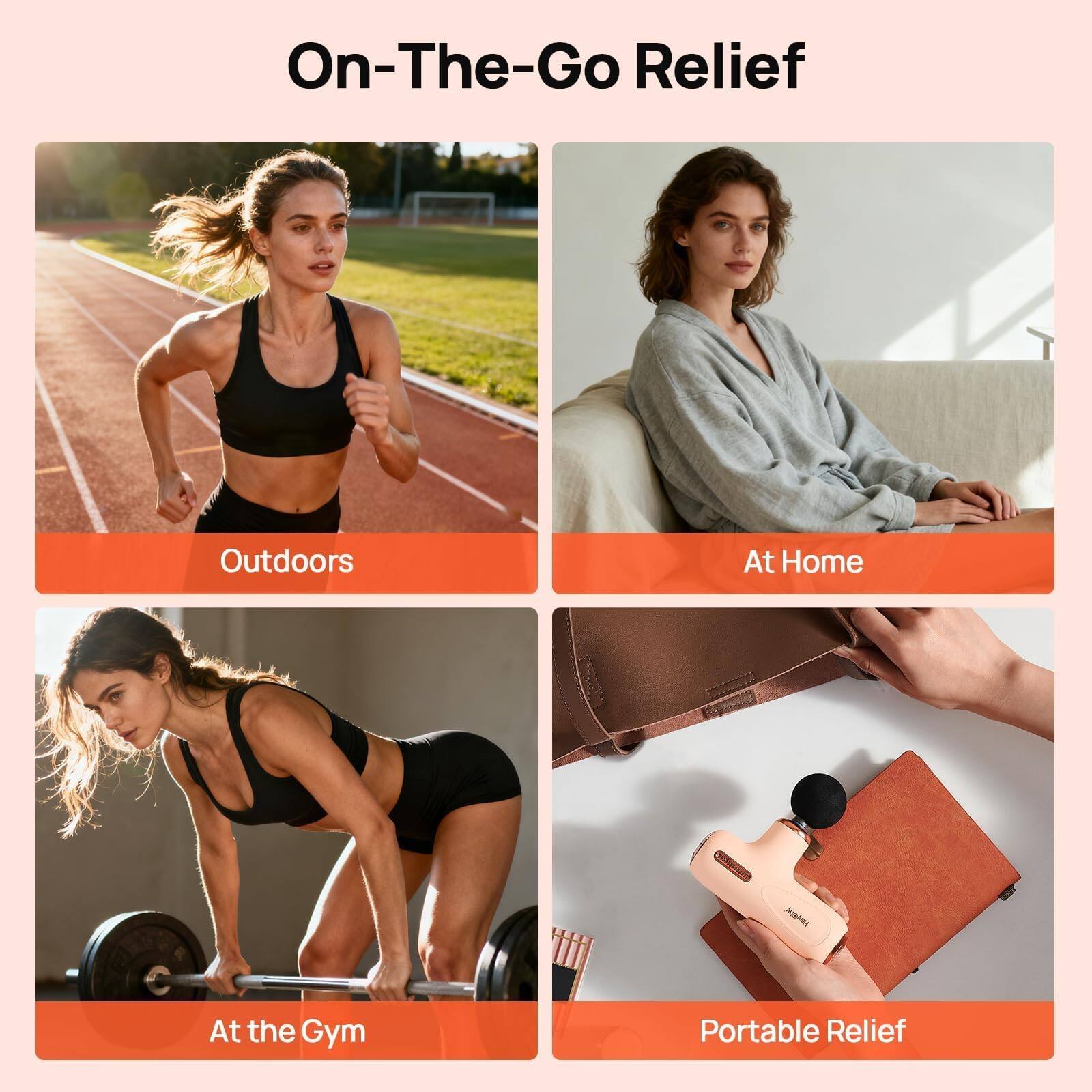 On-The-Go Relief

Outdoors

At Home

At the Gym

Portable Relief
