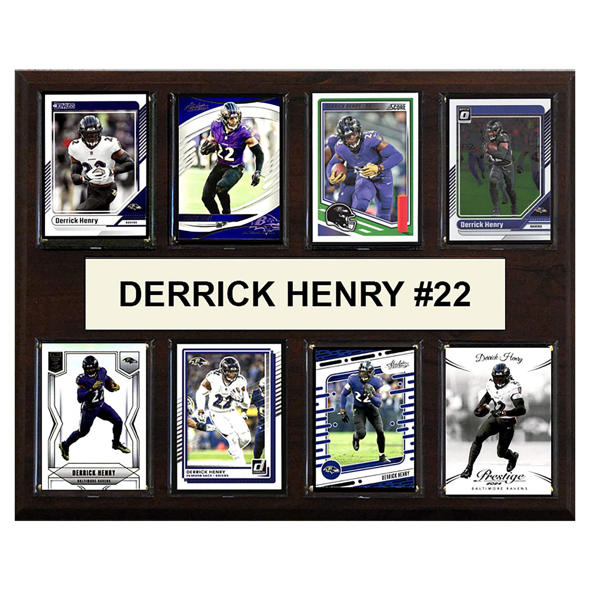 "C&I Collectibles - Derrick Henry Baltimore Ravens 12"" x 15"" Trading Card Plaque - Multicolor" price history on PriceWatchPro
