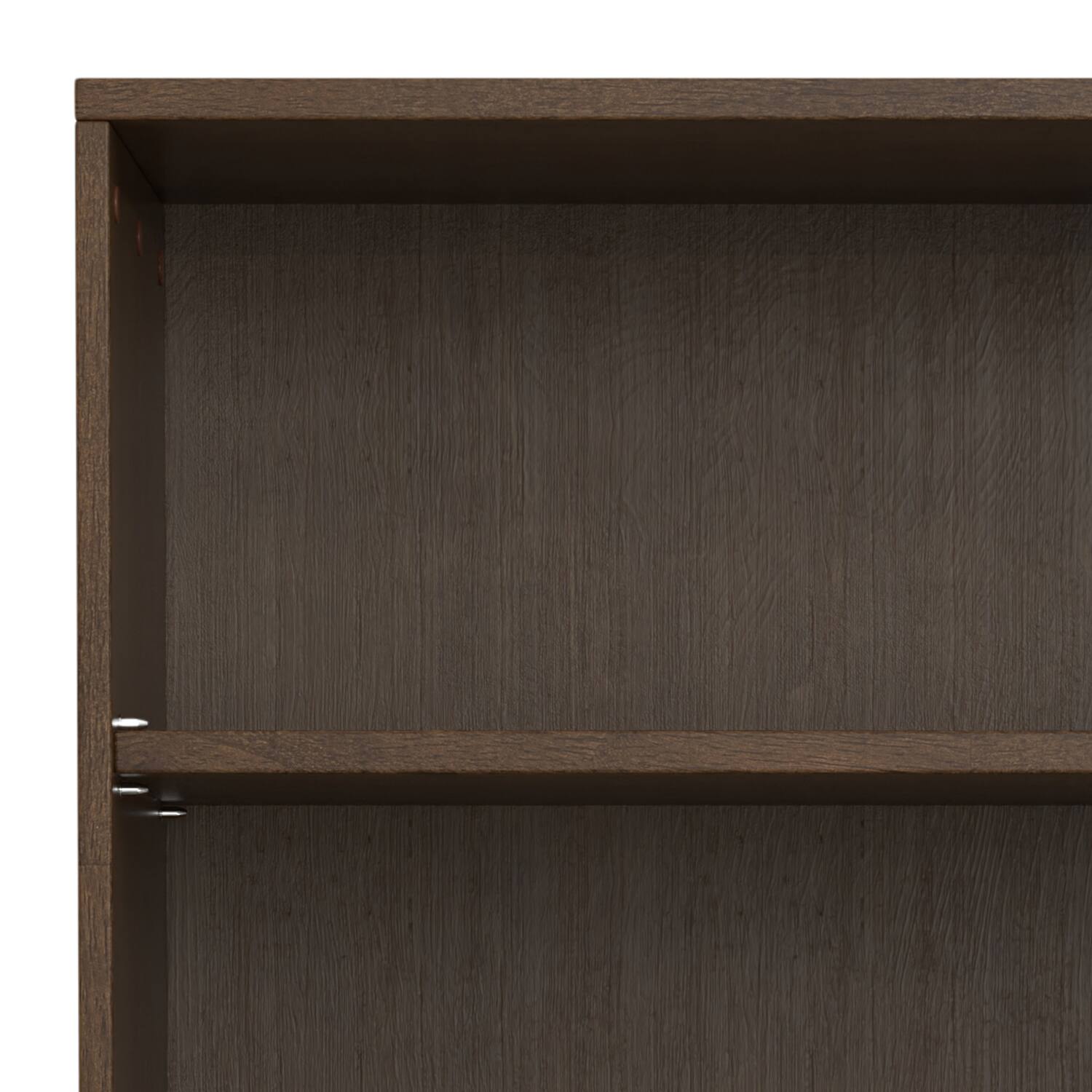 Alt View 5. Simpli Home - Harper SOLID HARDWOOD 66 inch x 24 inch Mid Century Modern 5 Shelf Bookcase in Walnut Brown - Walnut Brown.