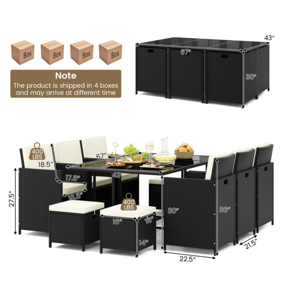 43" Box Box Box Box  
67%  
Note: The product is shipped in 4 boxes and may arrive at different times.  

Dimensions:  
- 30a  
- 27.5"  
- 400 LBS  
- 18.5"  
- 17.5"  
- 18.6  
- 67"  
- 43  
- 400 LBS  
- 16  
- 16  
- 30"  
- 36"  
- 14"  
- 22.5  
- 21.5"