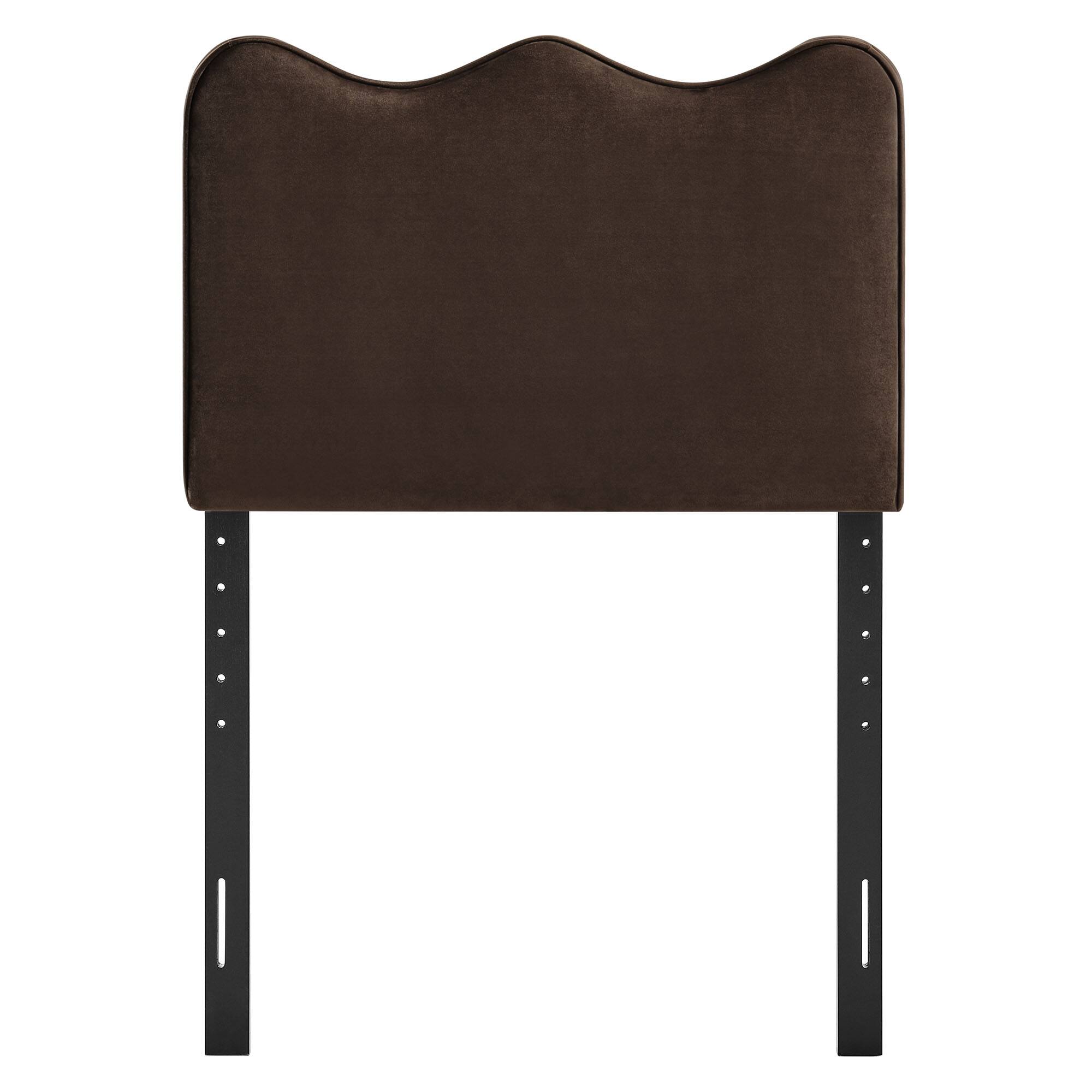 Alt View 2. Modway - Athena Upholstered Headboard by Modway - Chocolate Brown.