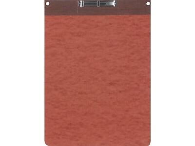 Front. Oxford - PressGuard 2-Prong Report Cover, Letter Size - Red/Brown.