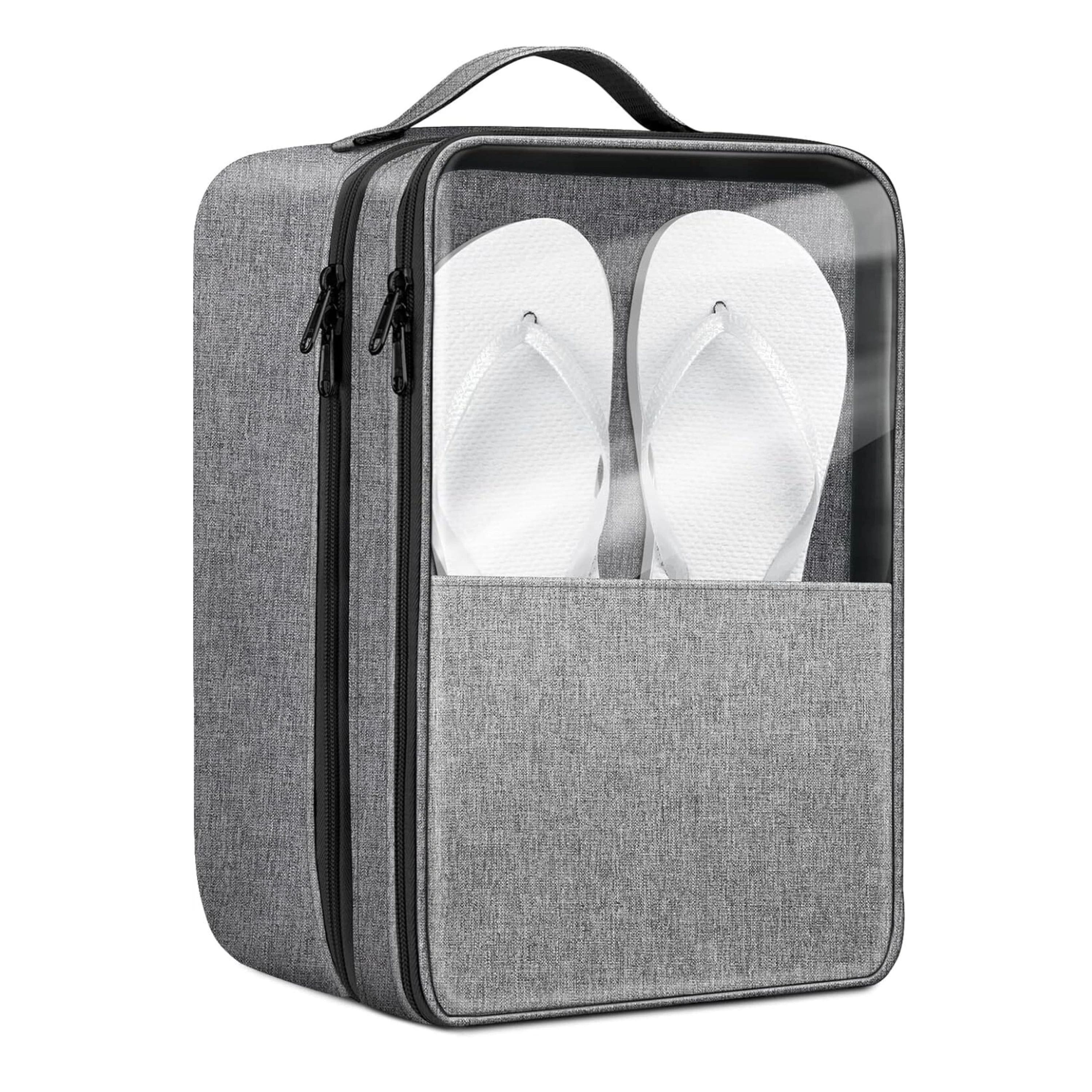 Kitcheniva - Waterproof Portable Shoe Bag Organizer Storage With Handle - Gray