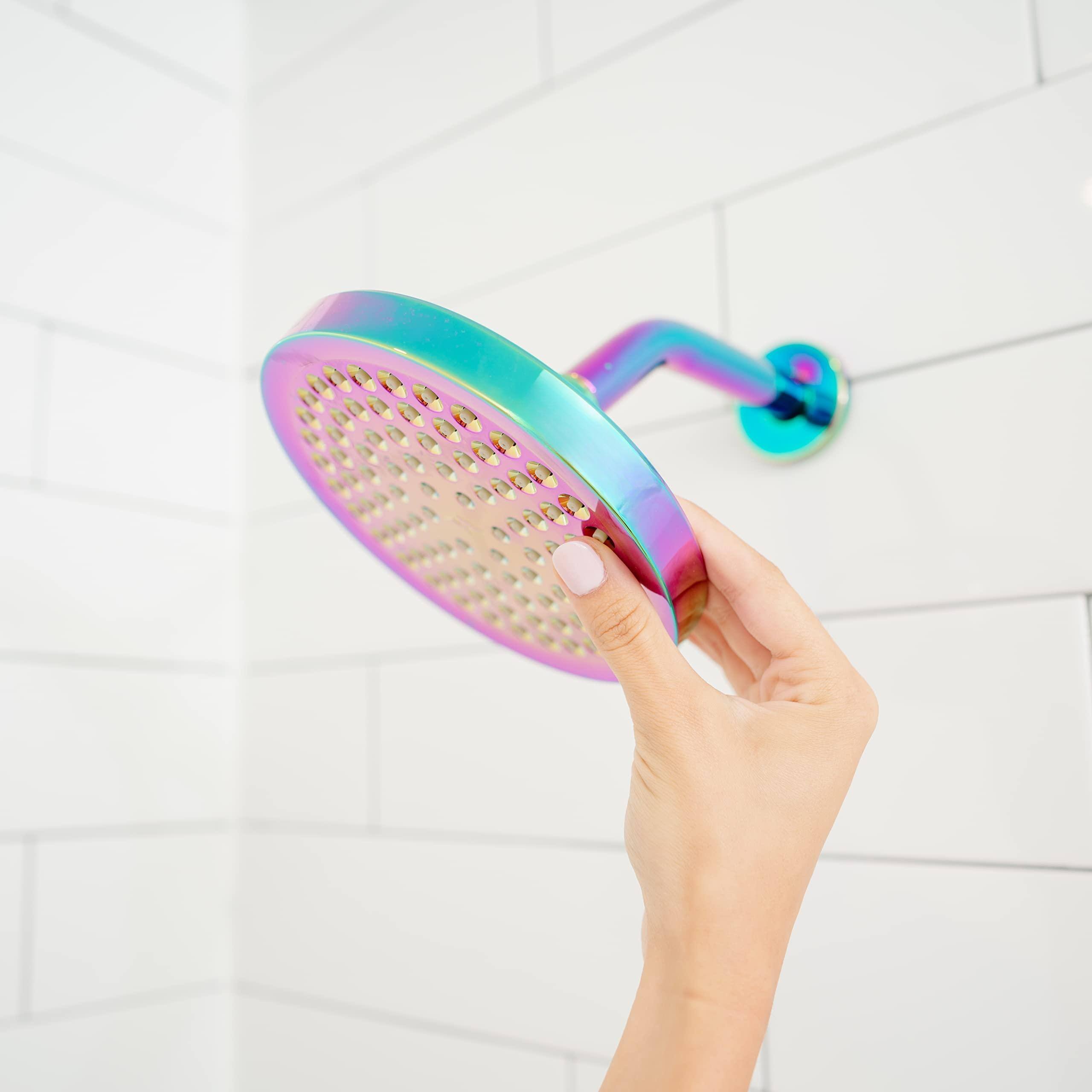 Alt View 8. Paradigms Interiors - Shower Head High Rain Quality Luxury Design 1 min Install Easy Clean Adjustable Replacement For Your Bathro... - 7. Charcoal Grey 6" Square-6 Inch Square.