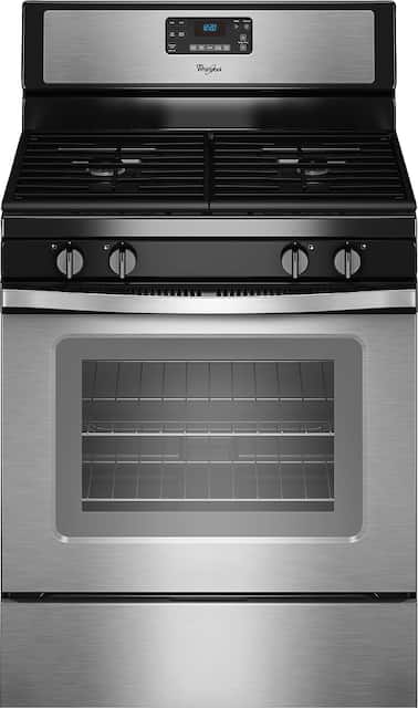 Whirlpool 5 0 Cu Ft Self Cleaning Freestanding Gas Range Stainless Steel Wfg515s0es Best Buy