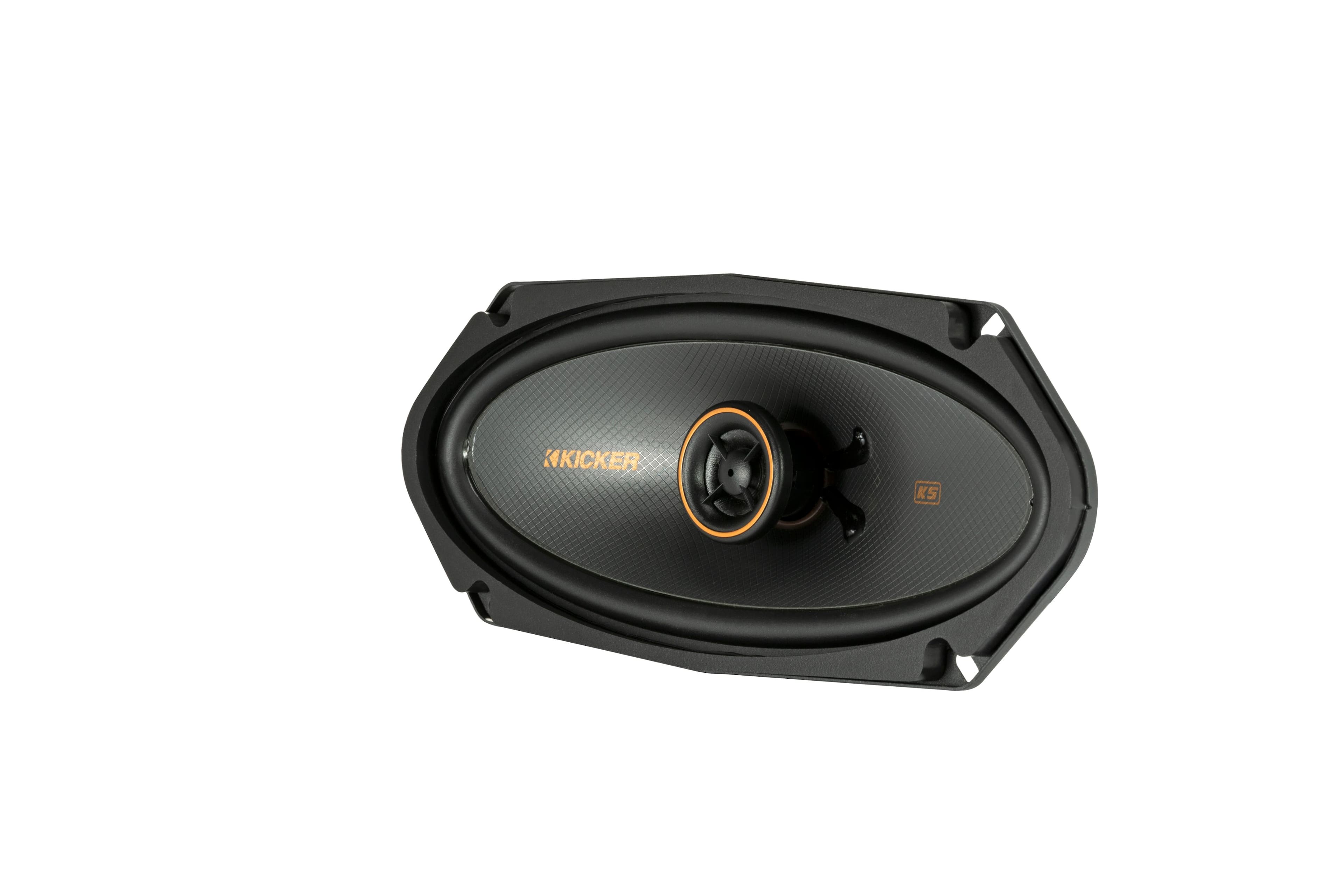Left. KICKER - KS Series 4" x 10" 2-Way Car Speakers (Pair) - Black.