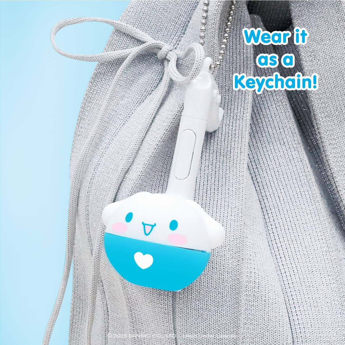 Wear it as a Keychain!  
©2025 SANBIO CO., LTD.
