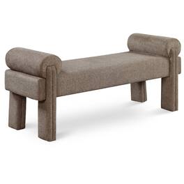 Meridian Furniture - Stefano Polyester Fabric Bench - Brown