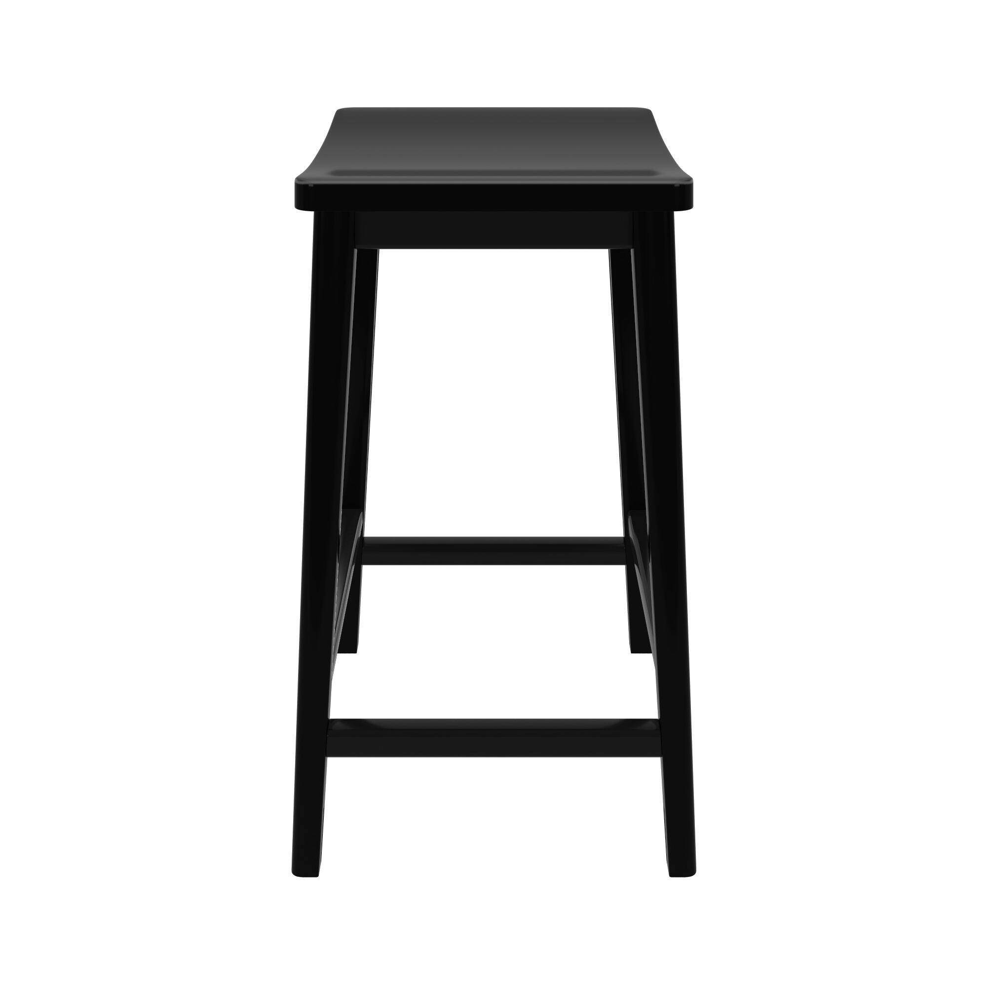 Alt View 8. Plank+Beam - Smythe Stool Counter Height (24in), Black - Black.