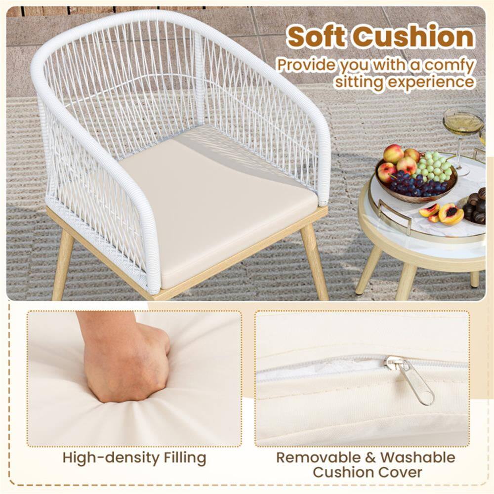 Soft Cushion  
Provide you with a comfy sitting experience  

High-density Filling  

Removable & Washable Cushion Cover