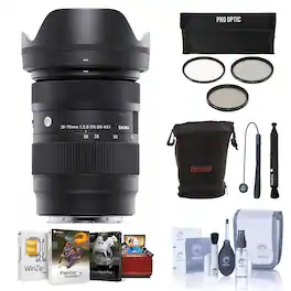 Bundle - Sigma - 28-70mm f/2.8 DG DN Contemporary Lens for L Mount, Mac Software Acc